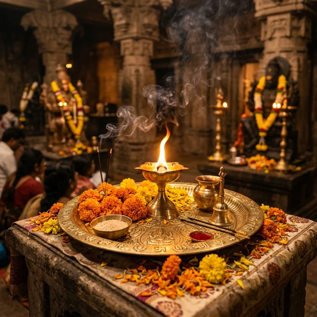 Divine Aarti Diya Thali