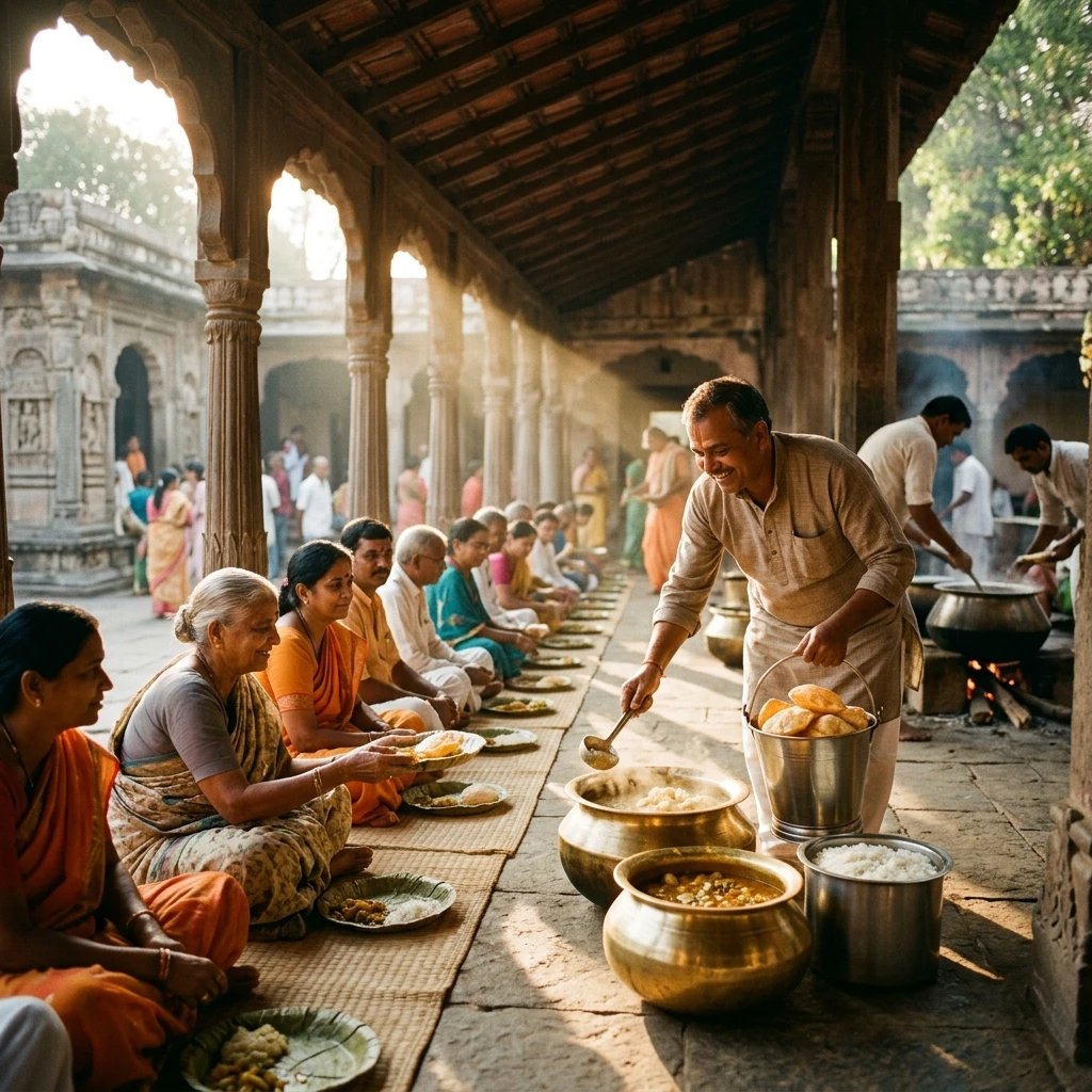 Maha Prasad Bhandara Seva