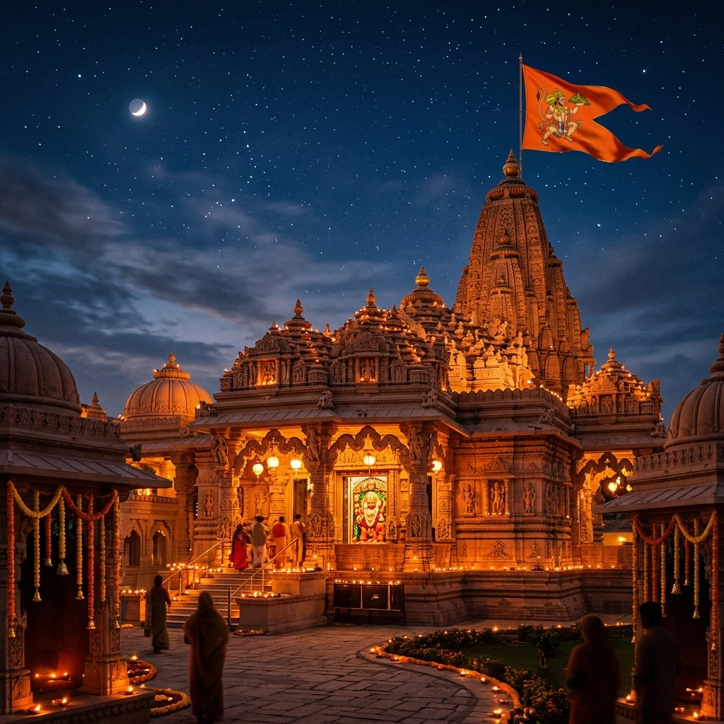 Temple Architecture Sunset